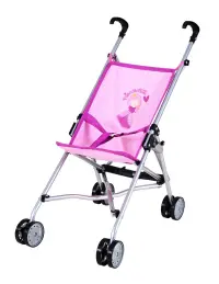Carucior sport pentru papusi, Knorr Toys Sim, 42 x 27 x 55 cm, Princess Pink