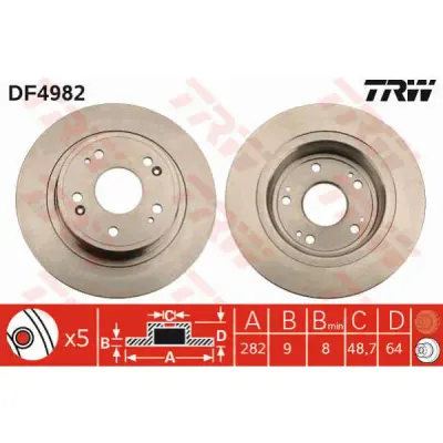 Disc frana TRW DF4982