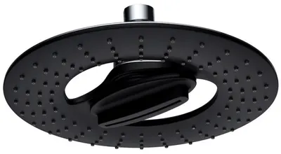 Placă pentru duș fix Inter Ceramic - 2 funcții, Ø20 cm, negru