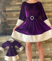 Rochie scurta cu tematica de Craciun - Santa 4