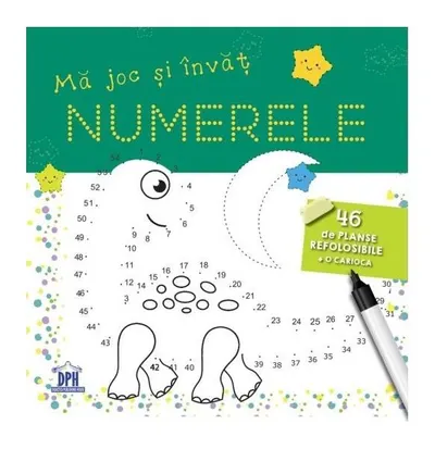 Mă joc și învăț numerele. 46 de planșe refolosibile + o cariocă - Paperback brosat - ***