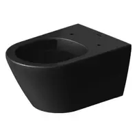 Vas WC Duravit D-Neo 2577098900, suspendat, Rimless, fara capac, Antracit mat