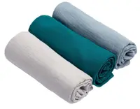 Scutece de muselina Sensillo - Uniform Blue, 60 x 80 cm, 3 buc