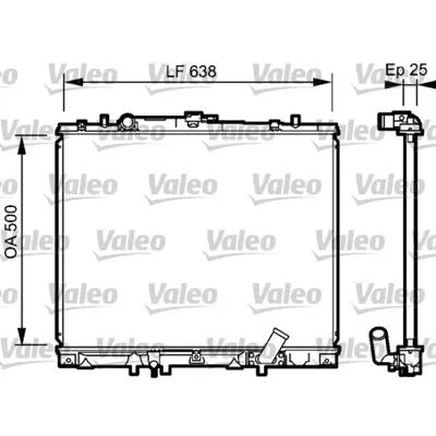 Radiator, racire motor VALEO 734424