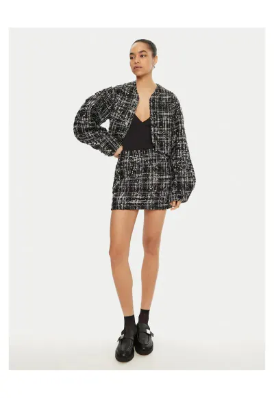Fusta mini - negru/alb