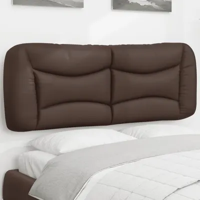 vidaXL Pernă pentru tăblie pat, Hvar, maro, 140 cm, piele artificială