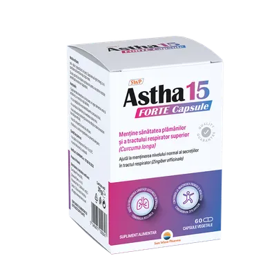 Astha 15 Forte, 60 capsule vegetale, Sunwave Pharma