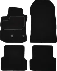 Covor podea MAMMOOTH Velours, 4 buc., fata spate, set, culoare neagra, potrivit RENAULT MODUS 09.04-, Saloon