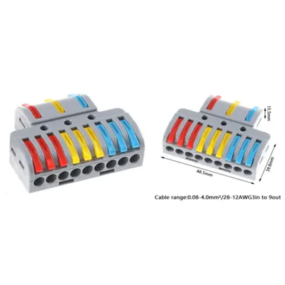 PCT439 – conector doza 3 – 9 (3intrare – 9iesire) pt MYF/FY