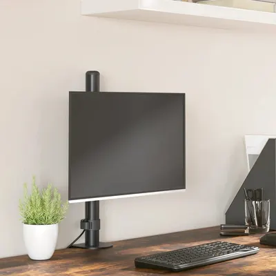 Gossi suport de perete pentru monitor vesa 75/100 mm, negru, otel
