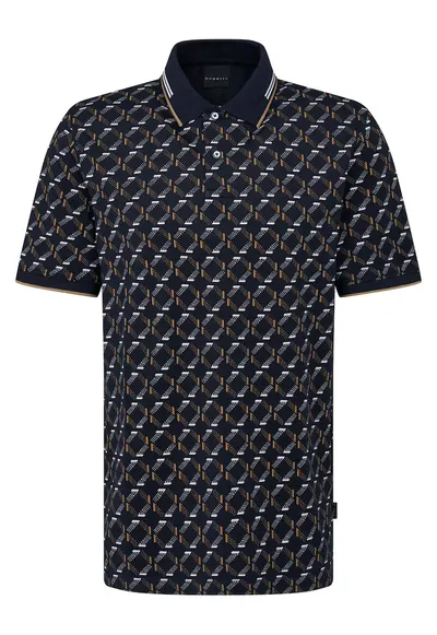 Tricou barbati bleumarin - 52% bumbac - 44% poliester