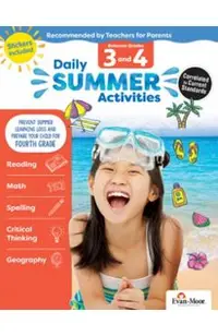 Daily Summer Activities: Moving from 3rd Grade to 4th Grade, Grades 3-4