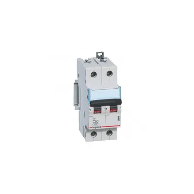 Siguranta automata MCB TX³ 6000 - 2P - 230/400 V~ - 50 A - C curba - prong/pentruk type supply busbars