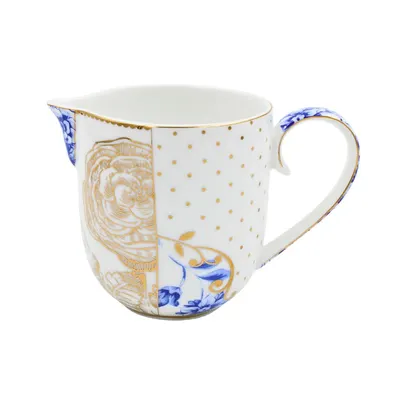 Latieră din porțelan, Pip Studio, 260 ml, colecția Royal White