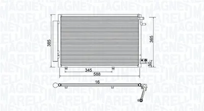 Radiator AC condensator cu uscator potrivit FORD FIESTA VI 1.25-1.6 06.08