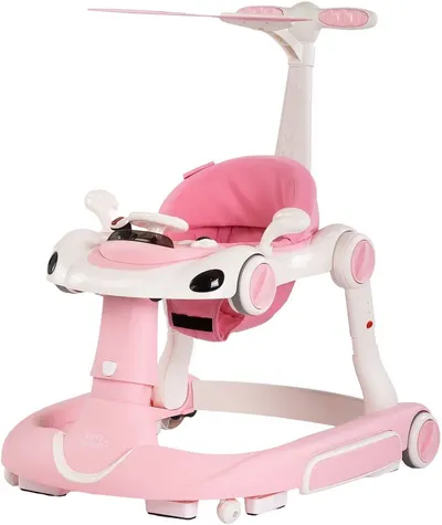 Premergător pentru bebeluși 5 în 1 Chipolino - Happy Walker, roz