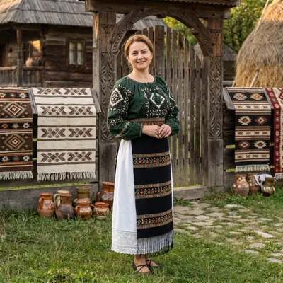 Set Fote si brau cu broderie traditionala Valerica