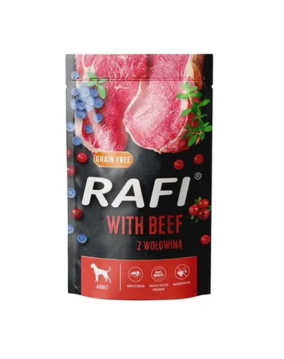 DOLINA NOTECI RAFI plic hrana caine, vita, afine si merisor 500 g