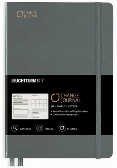 Agenda Leuchtturm1917 Change Journal - Medium A5, antracit