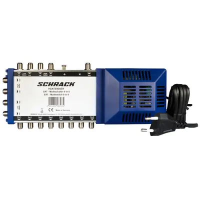 Multiswitch 9 IN 8 OUT pt. LNB Quattro,aliment. inclus