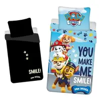 Lenjerie de pat fosforescentă pentru copii din bumbac pentru pat de o persoană 140x200 cm Paw Patrol – Jerry Fabrics