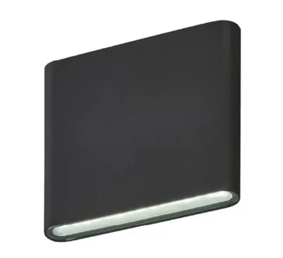 Aplica Exterior Techstar® LED Light C30, Putere 6W, A+, Rezistenta la Apa si Praf, Alb Rece, 6500K, Aluminiu, Negru