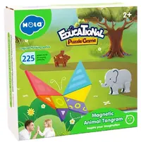 Joc inteligent pentru copii Hola toys Educational - Tangram magnetic, Animale