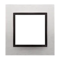 Rama simpla de metal IP20/IP44(a se folosi cu DUN1 pentru IP44), inox Yang