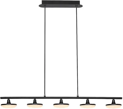 LED Pendel Rabalux - Madi 72240, IP20, 20W, 1850-2500lm, 3000K, negru mat