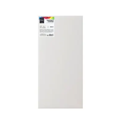 Pânză de pictură, pe șasiu, 40x80 cm – 100% bumbac, grundată, pentru acrilic și ulei