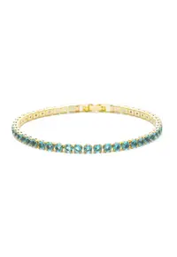 Bratara Tennis Aurie Turcoaz
