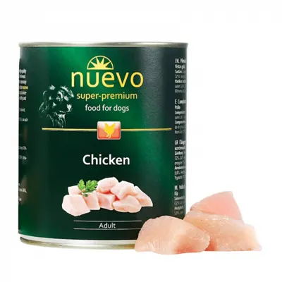 Conserva pentru caini Nuevo cu pui 800 gr