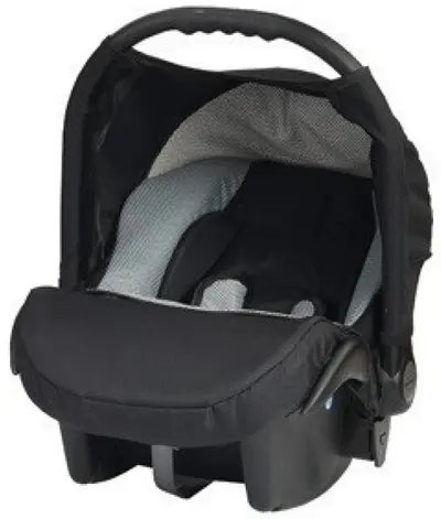 Scoică auto Baby Merc - Junior Twist, 0-10 kg, negru-gri