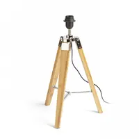 ALVIS table baza bamboo/crom 230V E27 28W