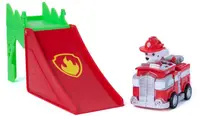 Set de joacă Spin Master Paw Patrol - The Dino Movie, rampă și Marshall cu vehicul