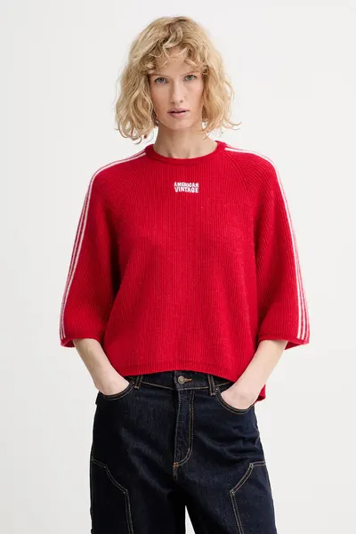 American Vintage pulover din amestec de alpaca
