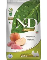 FARMINA N&D Prime Adult Mini - Hrană uscată cu carne de mistreț și măr 2.5 kg