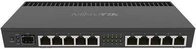 Mikrotik Router - RB4011iGS+RM, Gigabit, Negru