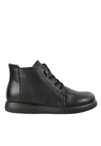 Ghete casual - dama - piele naturala - - Negru
