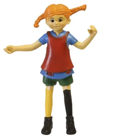 Figurină Pippi - Pippi Ciorapi Lungi, 8 cm