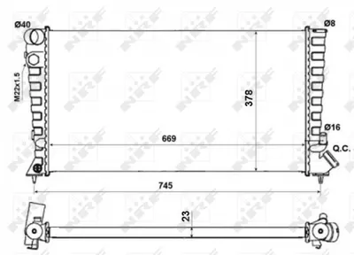Radiator Motor (manual) Potrivit Citroen Berlingo, Berlingo Minivan, C-Zero, Xsara; Opel Movano; Peugeot 306, Ion, Partner, Partner Minivan 1.5d-Electric