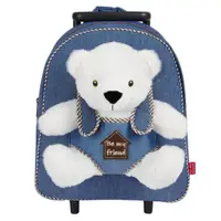 Rucsac Troller, Perletti, cu urs polar, pluș detașabil, 38 cm