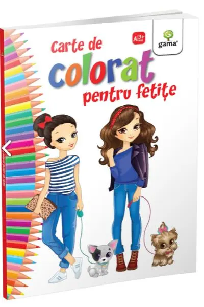 Carte de colorat pentru fetițe - Paperback brosat