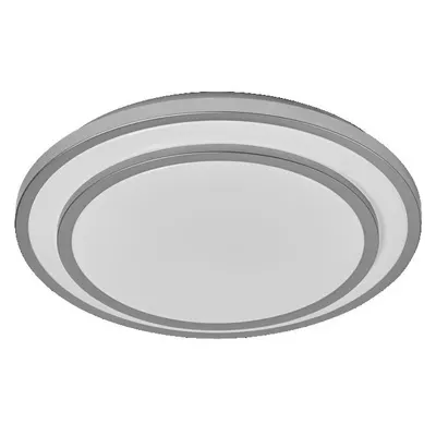 Plafoniera LED OSRAM Orbis Berlin 390, 24W, 2700 lm,lumina calda(3000K), IP20, Ø39cm, metal/plastic, Argintiu