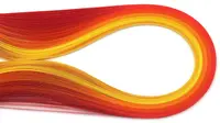 Panglici pentru quilling Em art - 5 mm/39 cm, portacaliu (100 buc.)