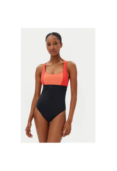 Costum de baie dama ERJX103711 - Poliamida/Elastan - Negru/Rosu - Rosu/Negru