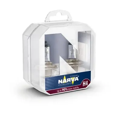 Set 2 becuri auto halogen pentru far Narva Power +90% H4 60/55W 12V
