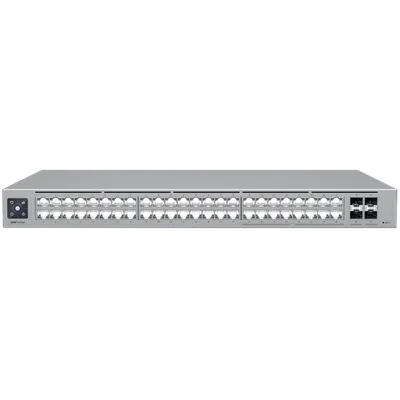 Ubiquiti 48-port, Layer 3 Etherlighting switch with 2.5 GbE, 16x 2.5 GbE RJ45 ports, 32x GbE RJ45 ports, 4x 10G SFP+ ports