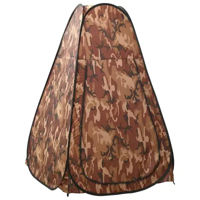 vidaXL Cort de duș pop-up, camuflaj