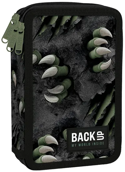 Penar cu rechizite BackUp EW - Dragons, cu 3 fermoare
